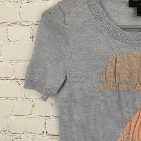 J.Crew Tippi Intarsia Toucan Sweater XS merino - Picture 6 of 9